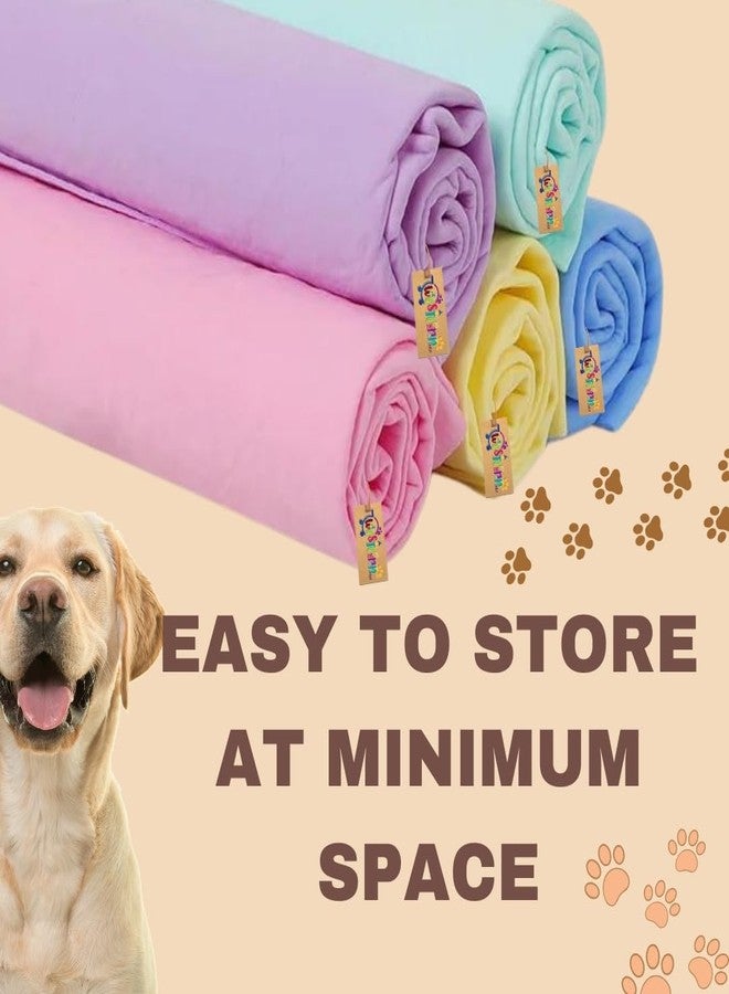 ويستيرن إرا منشفة مايكروفايبر للكلاب والجراء من ويسترن إيرا، لتجفيف الفراء تمامًا | فائقة الامتصاص | منشفة لتجفيف سريع للحيوانات الأليفة | سريعة الجفاف | وداعًا للقطرات المتساقطة - Image 4